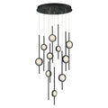 Issac Round Chandelier-chandeliers for dining room,chandeliers for stairways,chandeliers for foyer,chandeliers for bedrooms,chandeliers for kitchen,chandeliers for living room-Jecanoli