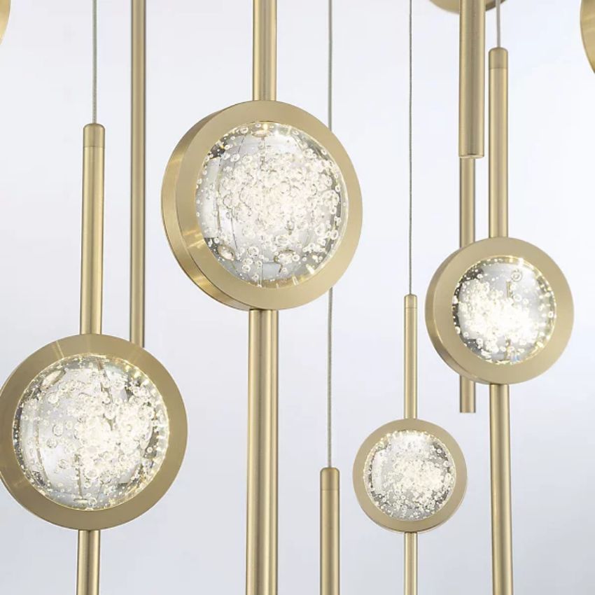 Issac Round Chandelier-chandeliers for dining room,chandeliers for stairways,chandeliers for foyer,chandeliers for bedrooms,chandeliers for kitchen,chandeliers for living room-Jecanoli