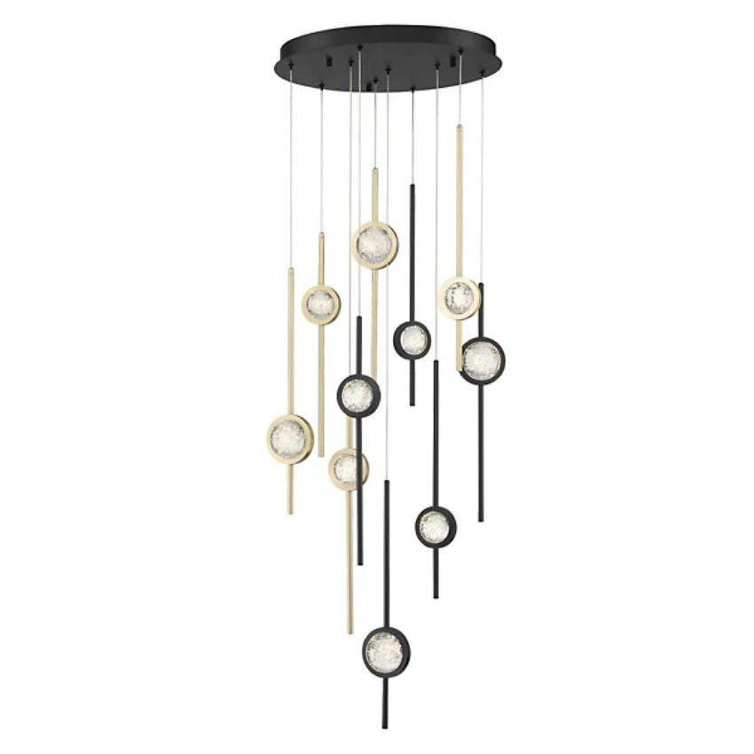Issac Round Chandelier-chandeliers for dining room,chandeliers for stairways,chandeliers for foyer,chandeliers for bedrooms,chandeliers for kitchen,chandeliers for living room-Jecanoli