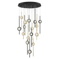 Issac Round Chandelier-chandeliers for dining room,chandeliers for stairways,chandeliers for foyer,chandeliers for bedrooms,chandeliers for kitchen,chandeliers for living room-Jecanoli
