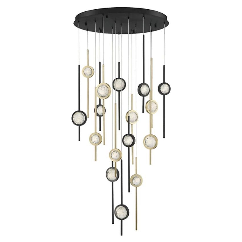 Issac Round Chandelier-chandeliers for dining room,chandeliers for stairways,chandeliers for foyer,chandeliers for bedrooms,chandeliers for kitchen,chandeliers for living room-Jecanoli