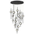 Issac Round Chandelier-chandeliers for dining room,chandeliers for stairways,chandeliers for foyer,chandeliers for bedrooms,chandeliers for kitchen,chandeliers for living room-Jecanoli