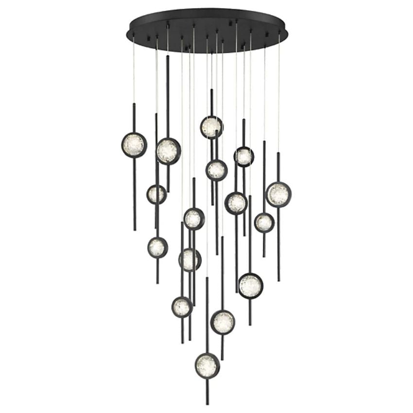 Issac Round Chandelier-chandeliers for dining room,chandeliers for stairways,chandeliers for foyer,chandeliers for bedrooms,chandeliers for kitchen,chandeliers for living room-Jecanoli