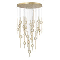 Issac Round Chandelier-chandeliers for dining room,chandeliers for stairways,chandeliers for foyer,chandeliers for bedrooms,chandeliers for kitchen,chandeliers for living room-Jecanoli