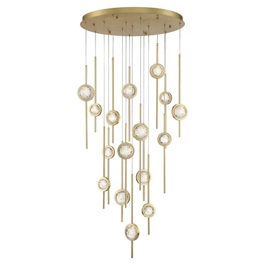 Issac Round Chandelier-chandeliers for dining room,chandeliers for stairways,chandeliers for foyer,chandeliers for bedrooms,chandeliers for kitchen,chandeliers for living room-Jecanoli