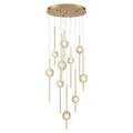 Issac Round Chandelier-chandeliers for dining room,chandeliers for stairways,chandeliers for foyer,chandeliers for bedrooms,chandeliers for kitchen,chandeliers for living room-Jecanoli