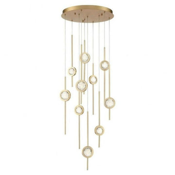 Issac Round Chandelier-chandeliers for dining room,chandeliers for stairways,chandeliers for foyer,chandeliers for bedrooms,chandeliers for kitchen,chandeliers for living room-Jecanoli