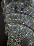 Contemporary Long Spiral Chandelier for Staircase 63