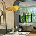 Postmodern Withered Leaf Parlor Pendant Lighting Fixture in Brass-Jecanoli
