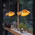 Postmodern Withered Leaf Parlor Pendant Lighting Fixture in Brass-Jecanoli