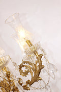 31X32 Inch 8 Lights Small Classical Candle Style Brass and Crystal Chandelier Lighting-铜灯-Jecanoli
