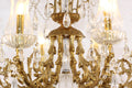 28X31 Inch 6 Lights Small Classical Candle Style Brass and Crystal Chandelier Lighting-铜灯-Jecanoli