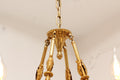 8 Lights Small Empire Style Antique Brass Chandelier Gold Dining Room Chandelier 31X28 Inch-铜灯-Jecanoli