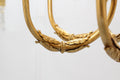 8 Lights Small Empire Style Antique Brass Chandelier Gold Dining Room Chandelier 31X28 Inch-铜灯-Jecanoli