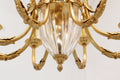 8 Lights Small Empire Style Antique Brass Chandelier Gold Dining Room Chandelier 31X28 Inch-铜灯-Jecanoli