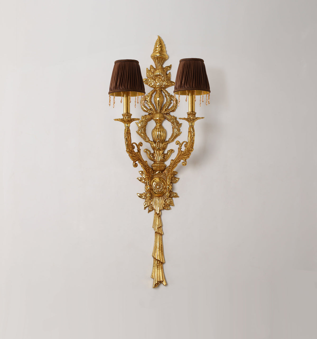 42 Inch Height 2 Lights European Style Brass Wall Sconce-壁灯-Jecanoli