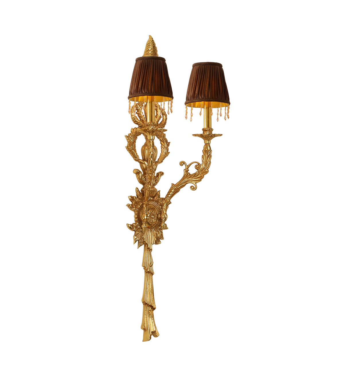 42 Inch Height 2 Lights European Style Brass Wall Sconce-壁灯-Jecanoli