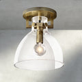 Machinist Glass Cloche Flushmount-Flush Mount-Jecanoli