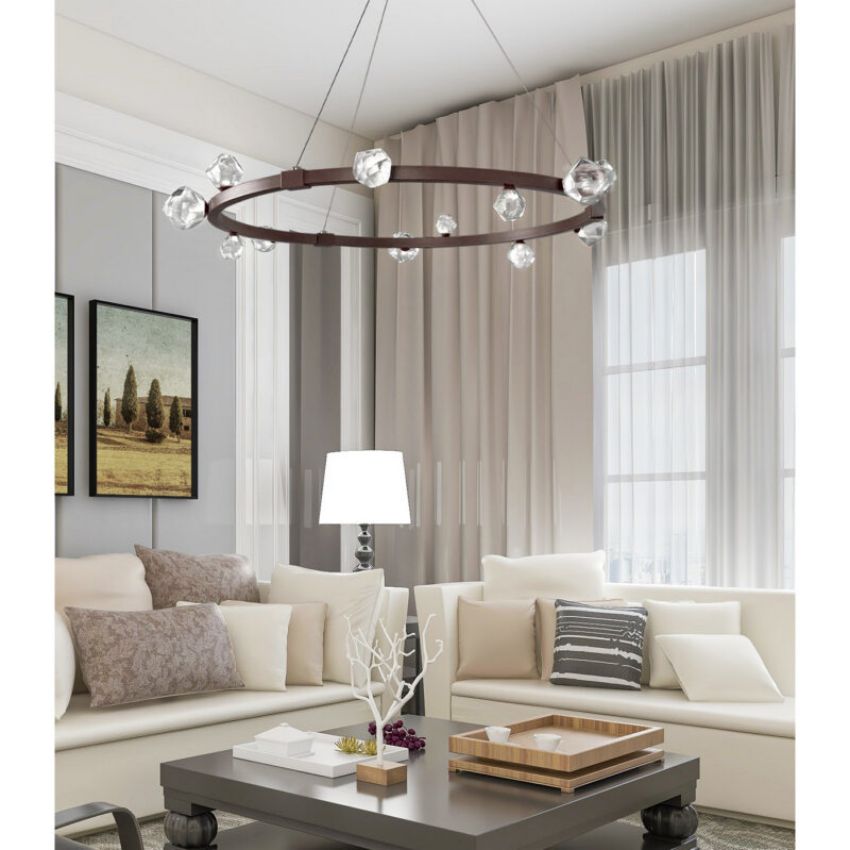Julius Round Chandelier 40″-Chandelier-Jecanoli