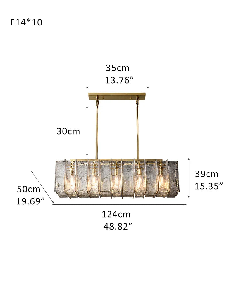 Loxel Rectangular Chandelier