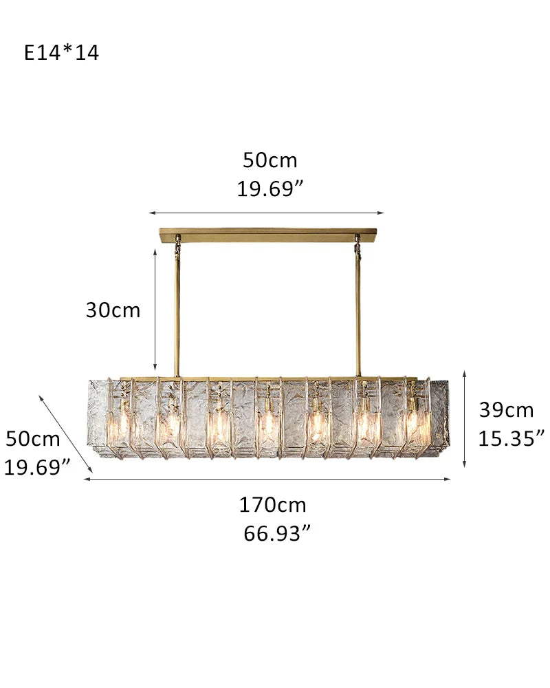 Loxel Rectangular Chandelier