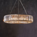 Lito Round Crystals Chandelier-Chandelier-Jecanoli