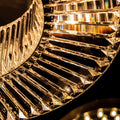 Lito Round Crystals Chandelier-Chandelier-Jecanoli