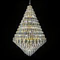 Luxury Multi-tiered Honeycomb Crystal Chandelier for High Ceiling