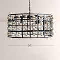 La Cage Round Chandelier-Chandelier-Jecanoli