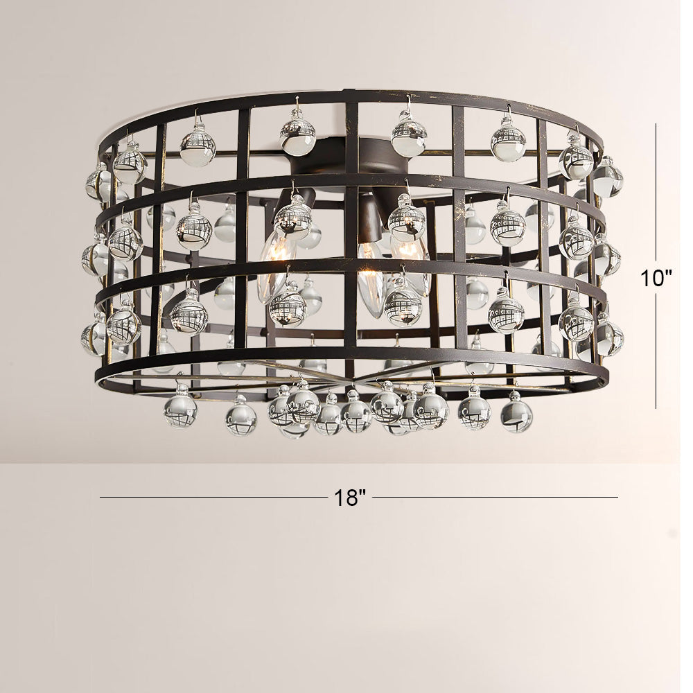 La Cage Flushmount-Flushmount-Jecanoli