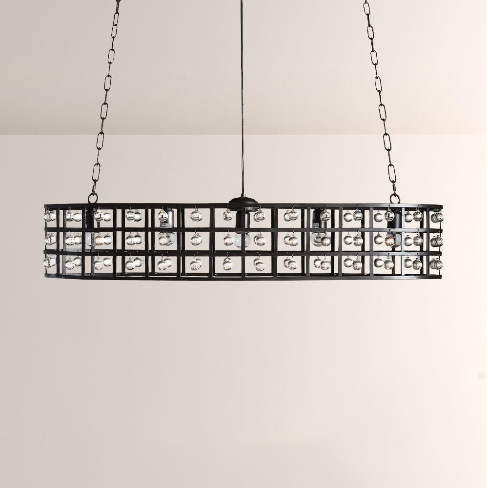 La Cage 5-Light Oval Chandelier-Chandelier-Jecanoli