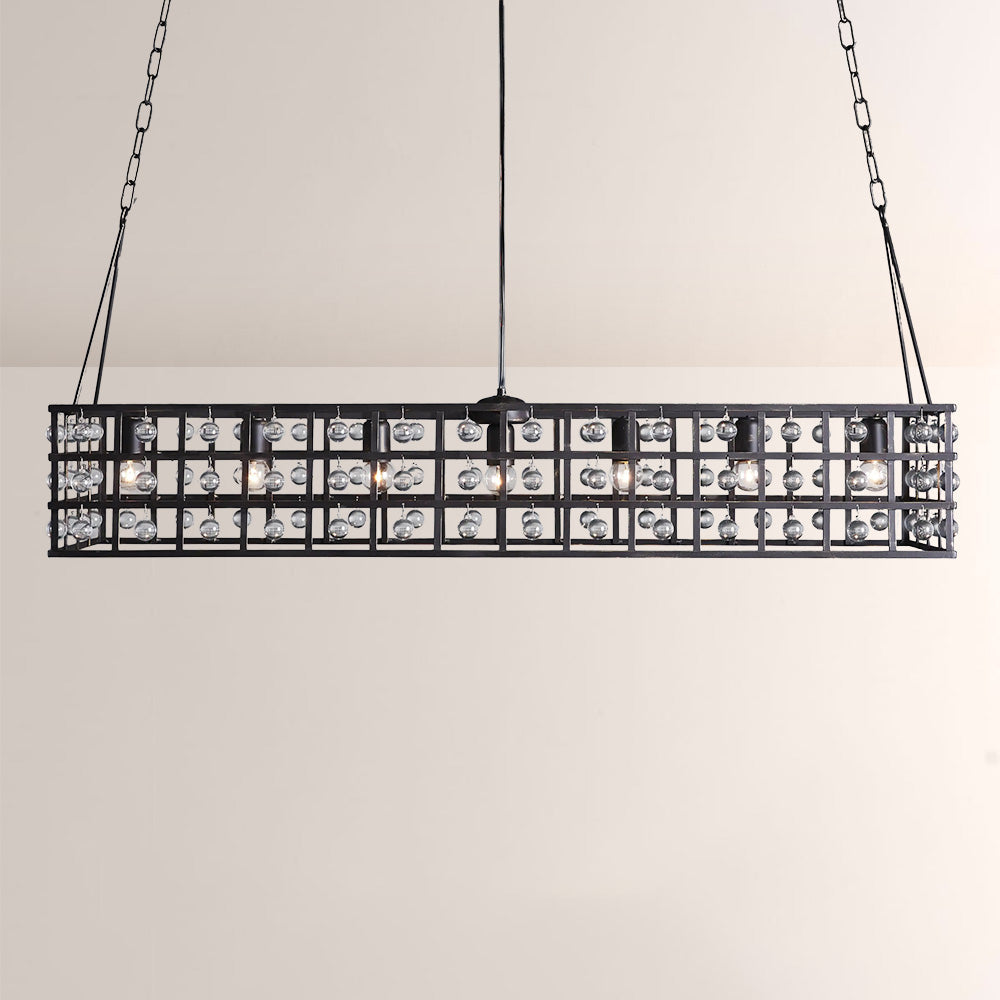 La Cage Rectangular Chandelier-Chandelier-Jecanoli