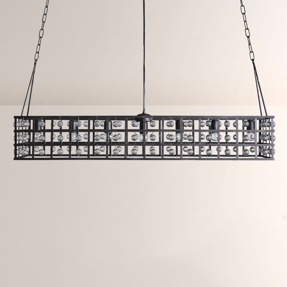 La Cage Rectangular Chandelier-Chandelier-Jecanoli