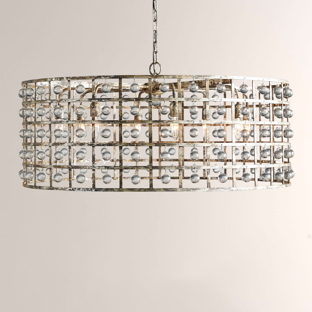La Cage Round Chandelier-Chandelier-Jecanoli