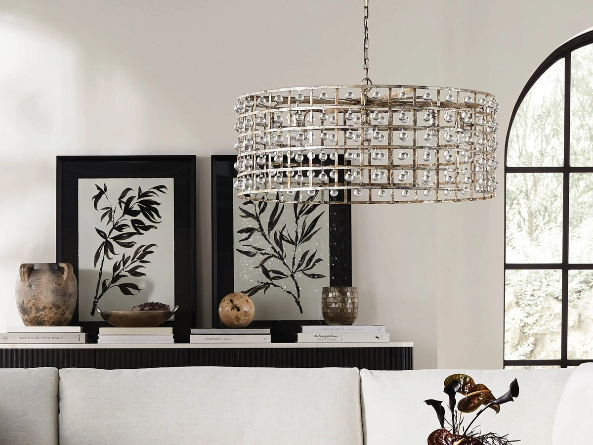 La Cage Round Chandelier-Chandelier-Jecanoli