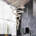 Tall Twisting Glass Staircase Chandelier-Chandelier-Jecanoli