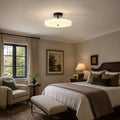 Luma Linen Drum Ceiling Light - Vakkerlight