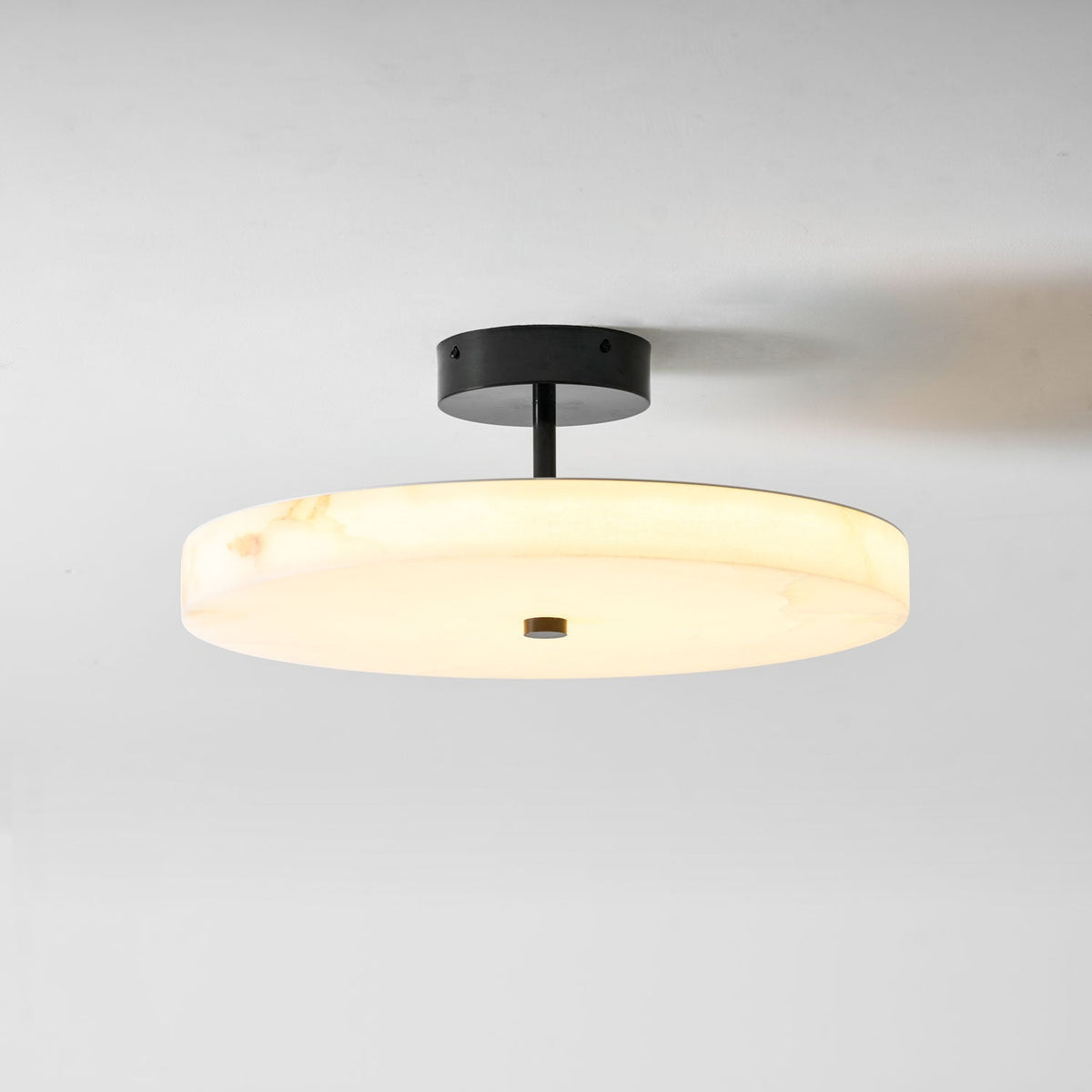 Luma Linen Drum Ceiling Light - Vakkerlight