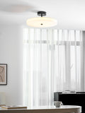 Luma Linen Drum Ceiling Light - Vakkerlight