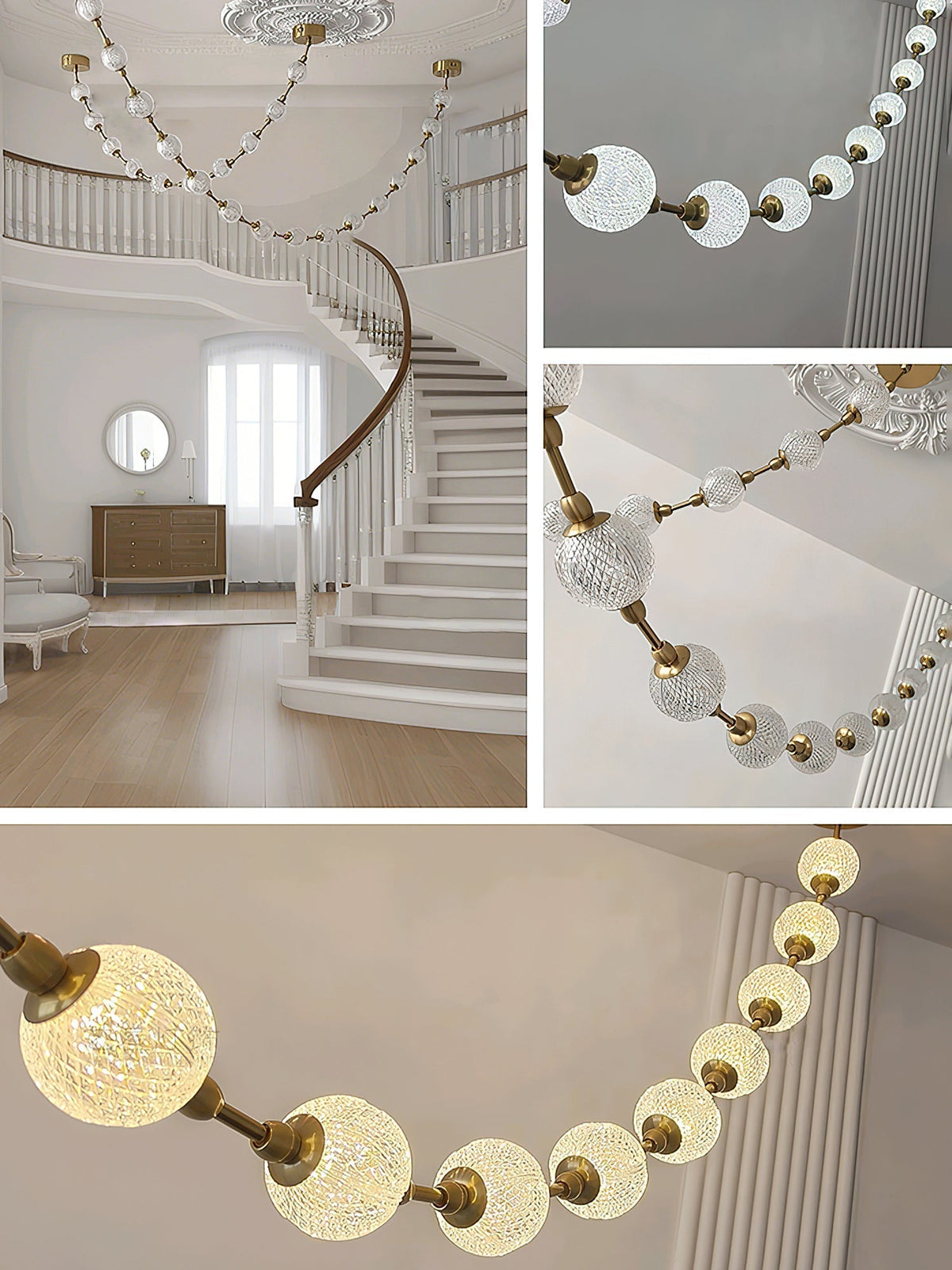 Strand Necklace Chandelier-Chandelier-Jecanoli