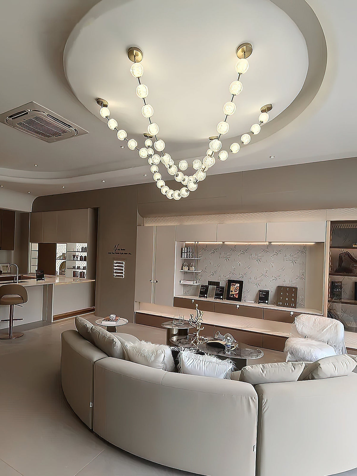 Strand Necklace Chandelier-Chandelier-Jecanoli