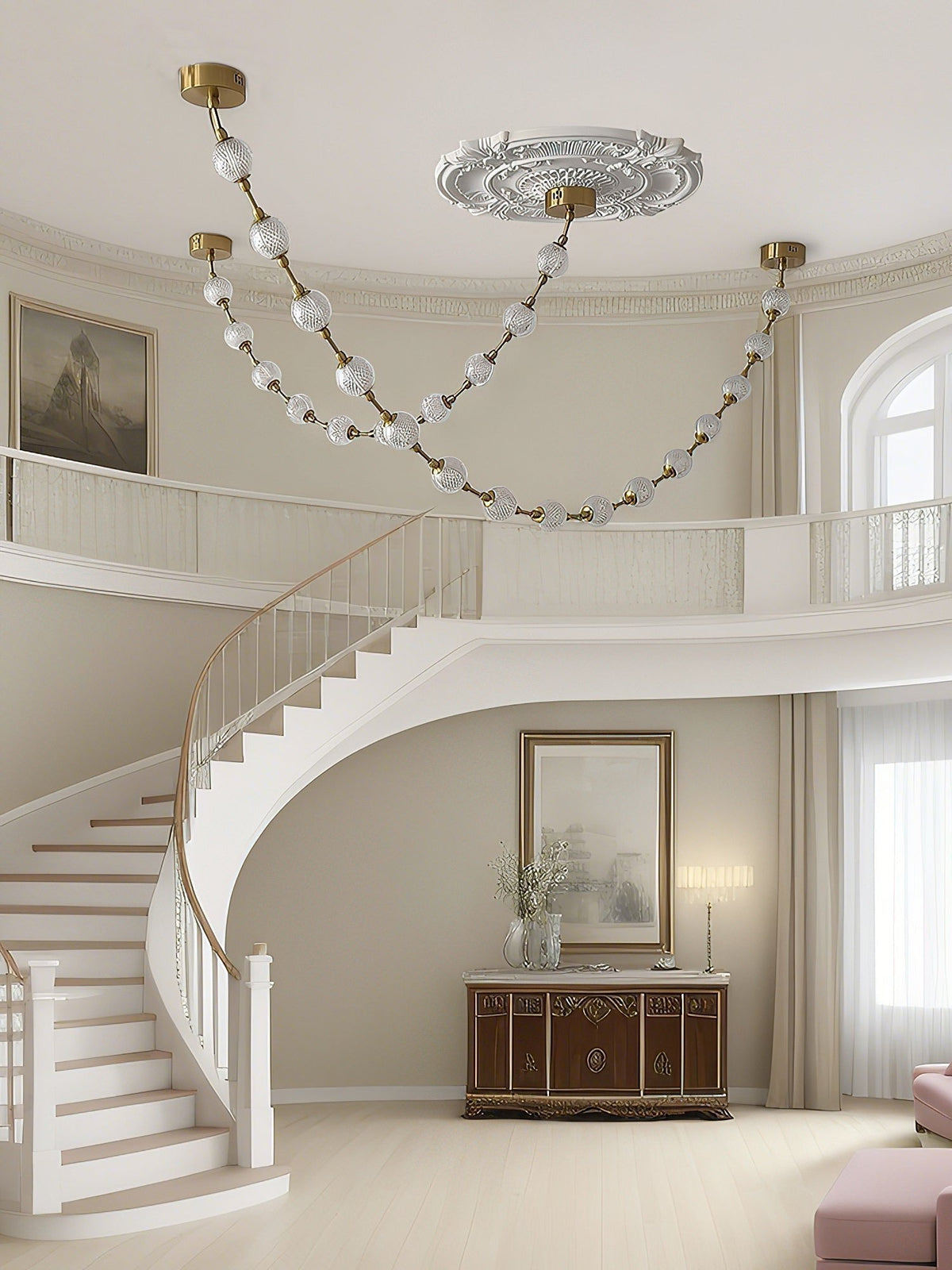 Strand Necklace Chandelier-Chandelier-Jecanoli