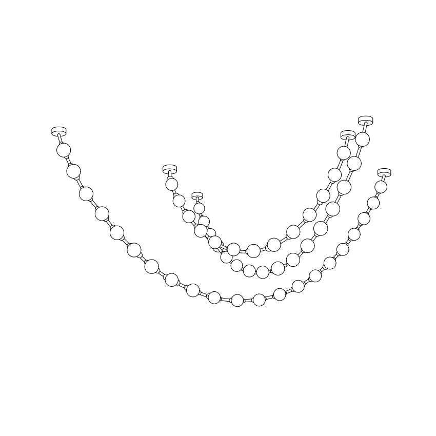 Strand Necklace Chandelier-Chandelier-Jecanoli