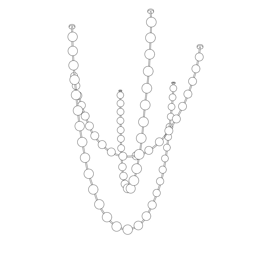 Strand Necklace Chandelier-Chandelier-Jecanoli