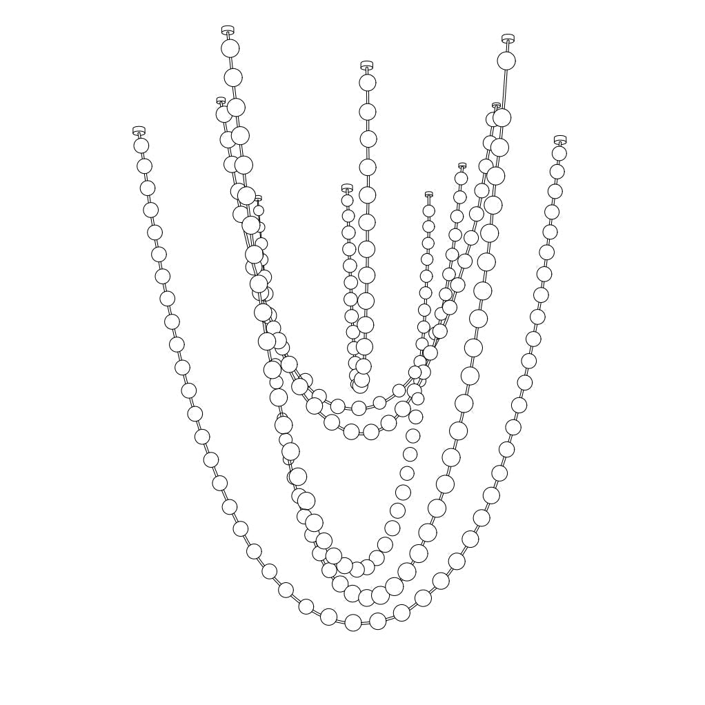 Strand Necklace Chandelier-Chandelier-Jecanoli