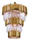 Light Luxury Post-modern Gold Crystal Large Chandelier for Villa Duplex Apartment Staircase Void Hotel Lobby Project LightMJ-6002-200H 53