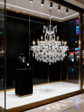33'' Wide Chrome Chandelier 19 Lights Maria Theresa Crystal Chandelier for Dining Room MT01L19C-吊灯-Jecanoli