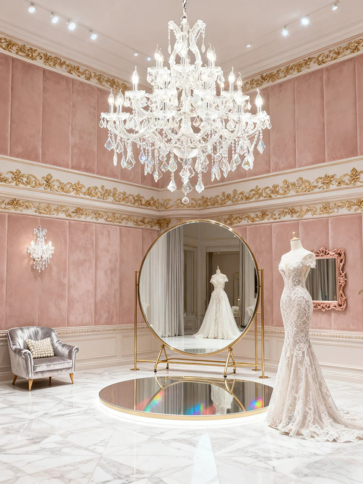 37'' Big Chandelier 28 Lights Maria Theresa Crystal Chandelier for Living Room MT01L28C-吊灯-Jecanoli