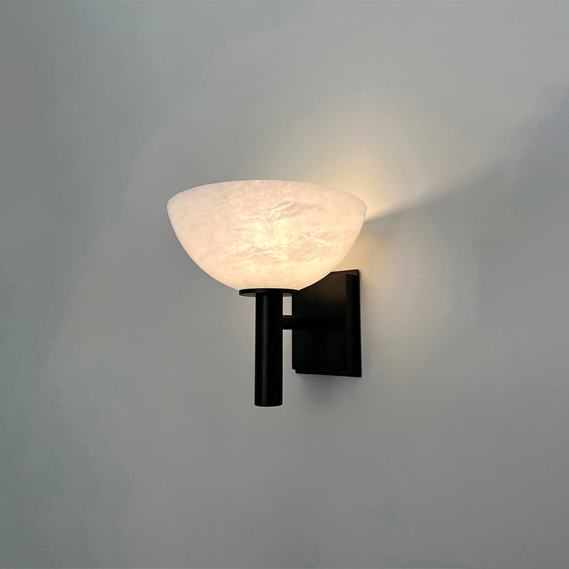 Alabaster Bedside Wall Sconce-Jecanoli