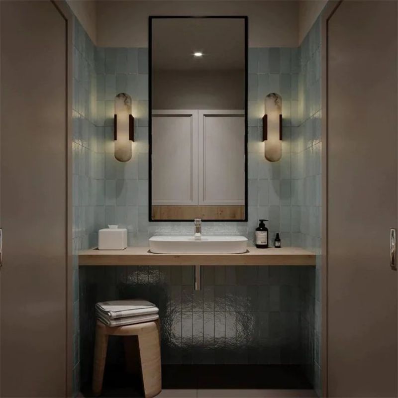 Alabaster Linear Sconce-Wall Sconce-Jecanoli